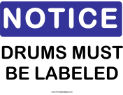 Notice Drums Labeled