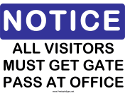 Notice Gate Pass