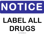 Notice Label All Drugs