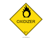 Oxidizer Warning