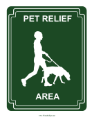 Pet Relief Area
