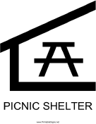 Picnic Shelter with caption