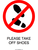 Please Take Off Shoes