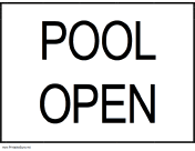 Pool Open