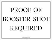 Proof Of Booster Required