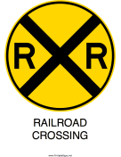 Railroad Crossing-Round
