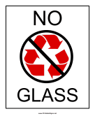 Recyclables No Glass
