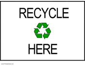 Recycle Here