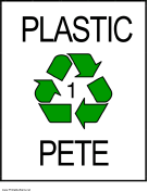 Recycle Plastic type 1