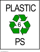 Recycle Plastic type 6