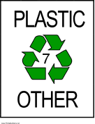 Recycle Plastic type 7