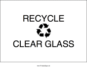 Recycle Clear Glass