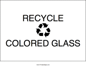 Recycle Colored Glass