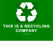Recycle Logo Text