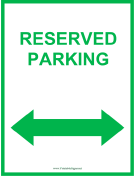 Reserved Parking Both Sides