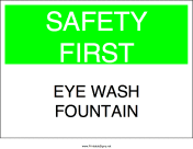 Eye Wash Fountain