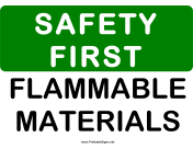 Safety Flammable Material