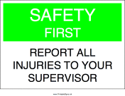 Report All Injuries