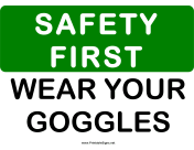 Safety Wear Goggles