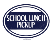 School Lunch Pickup