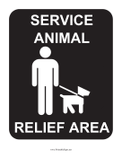 Service Animal Relief Area