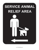 Service Animal Relief Area Left