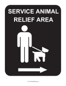 Service Animal Relief Area Right