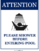 Shower Before Entering Pool