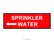 Sprinkler Water-Left