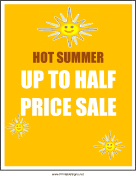 Summer Half Price Sale