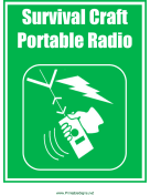 Survival Craft Portable Radio