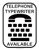Telephone Typewriter Available