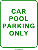 Car Pool Parking