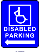 Disabled Parking Left