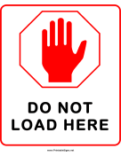 Do Not Load Here