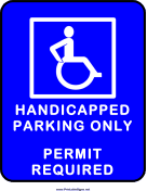 Handicapped Parking With Permit