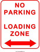 No Parking In Loading Zone