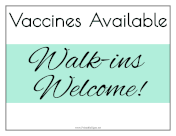 Vaccine Walk-Ins