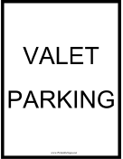 Valet Parking Black