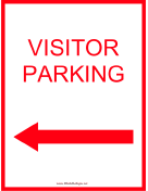 Visitor Parking Left Red