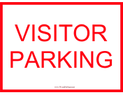 Visitor Parking Red