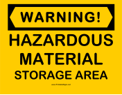 Warning Hazardous Material