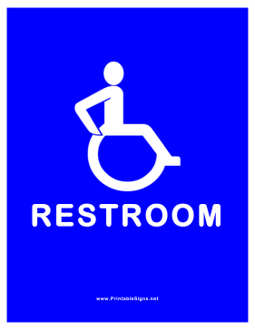 Accessible Restroom Sign