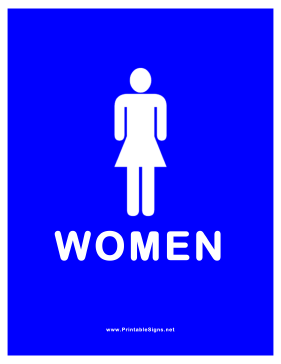 Restroom for Women Sign