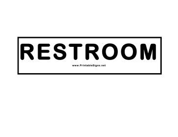 Restroom Sign