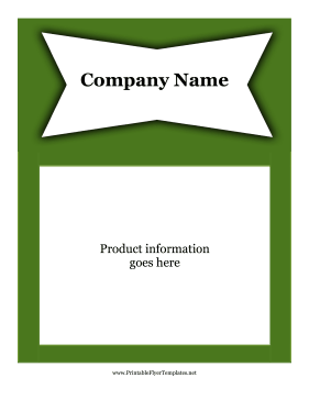 Advertising Flyer Sign