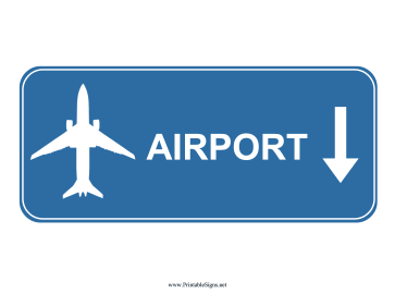 Airport Down Sign