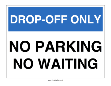 Airport Drop-Off Sign