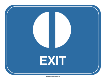 Airport Exit Sign