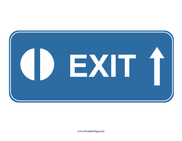 Airport Exit Up Sign
